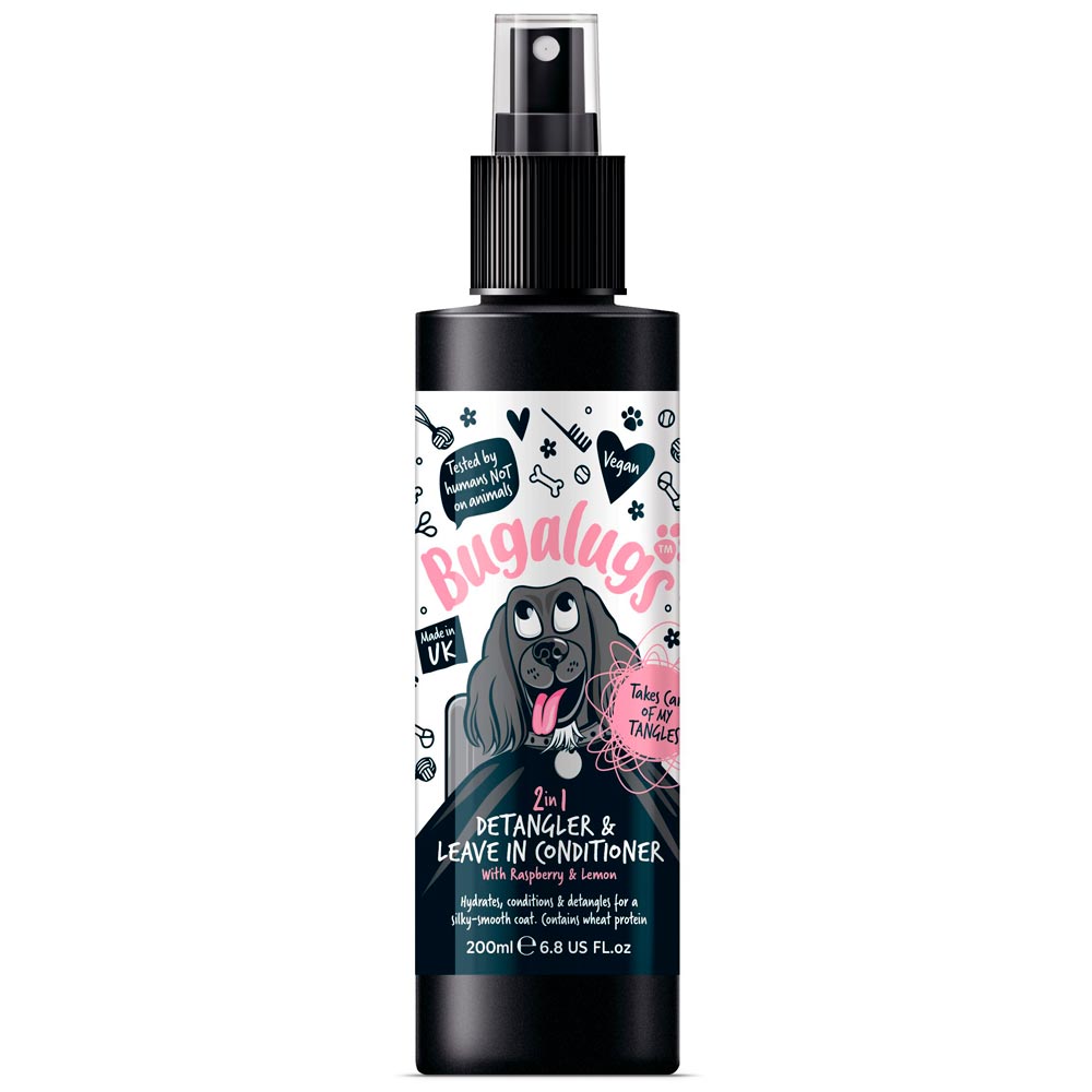 Sprayconditioner  Detangle Spray Raspberry & Lemon 200ml Bugalugs