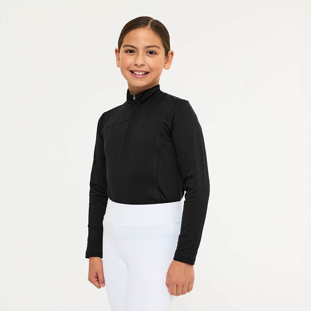 Top van functioneel materiaal Junior Ella half zip CRW®