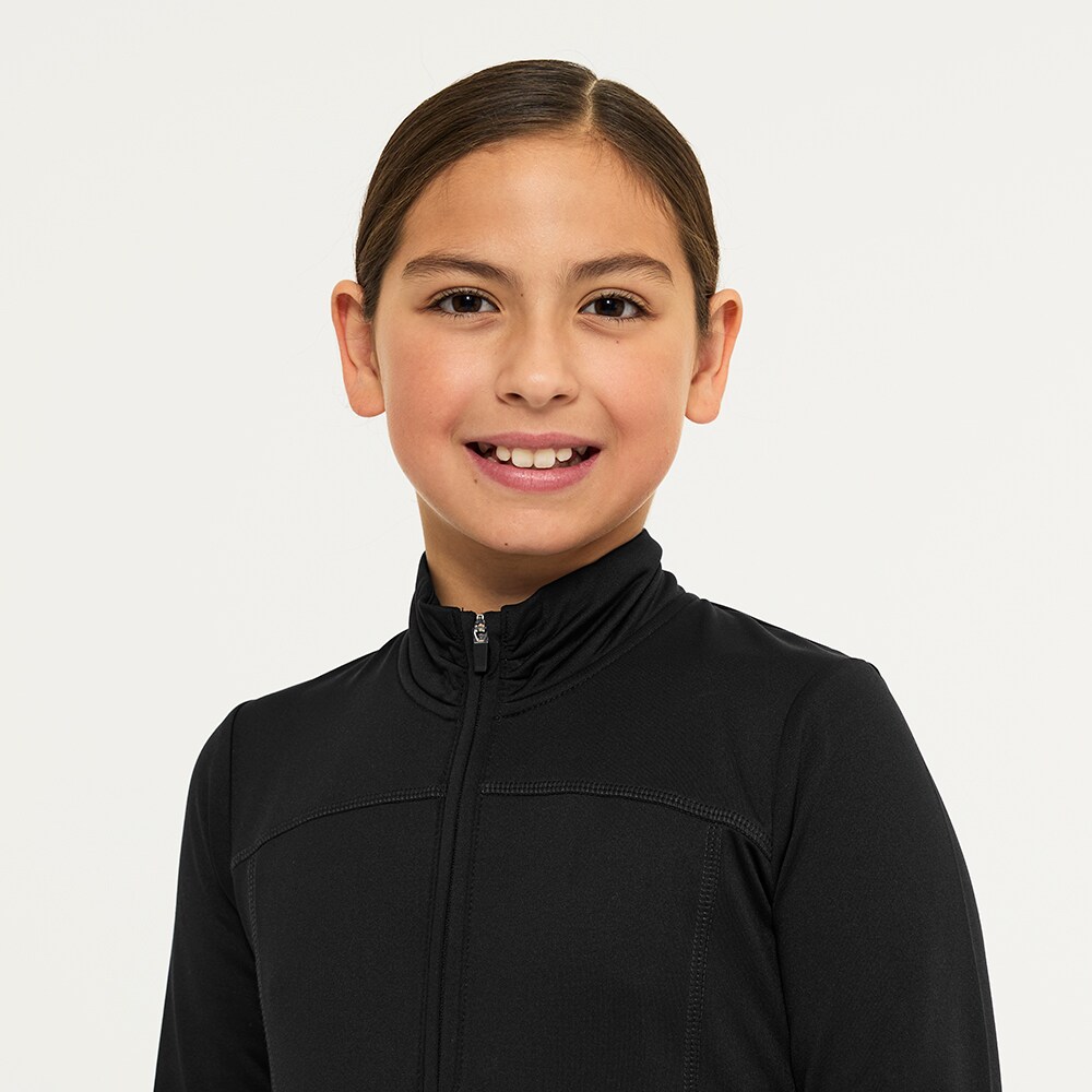 Top van functioneel materiaal Junior Ella half zip CRW®