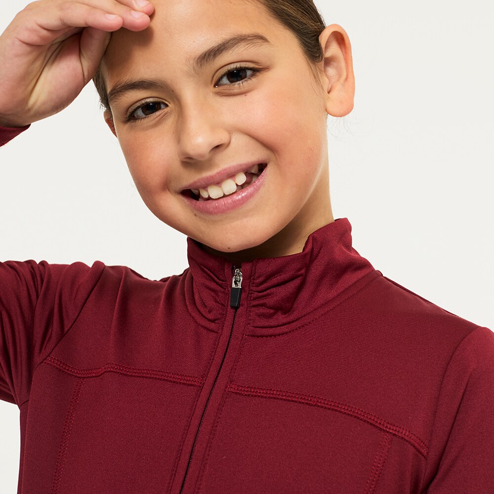 Top van functioneel materiaal Junior Ella half zip CRW®