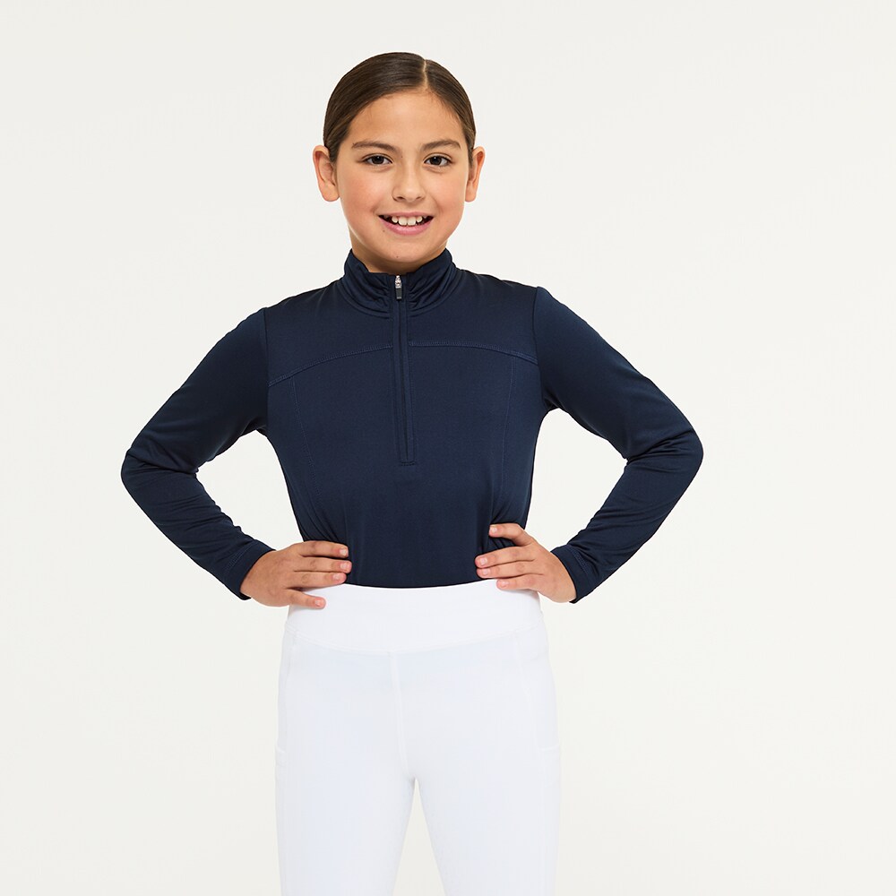 Top van functioneel materiaal Junior Ella half zip CRW®