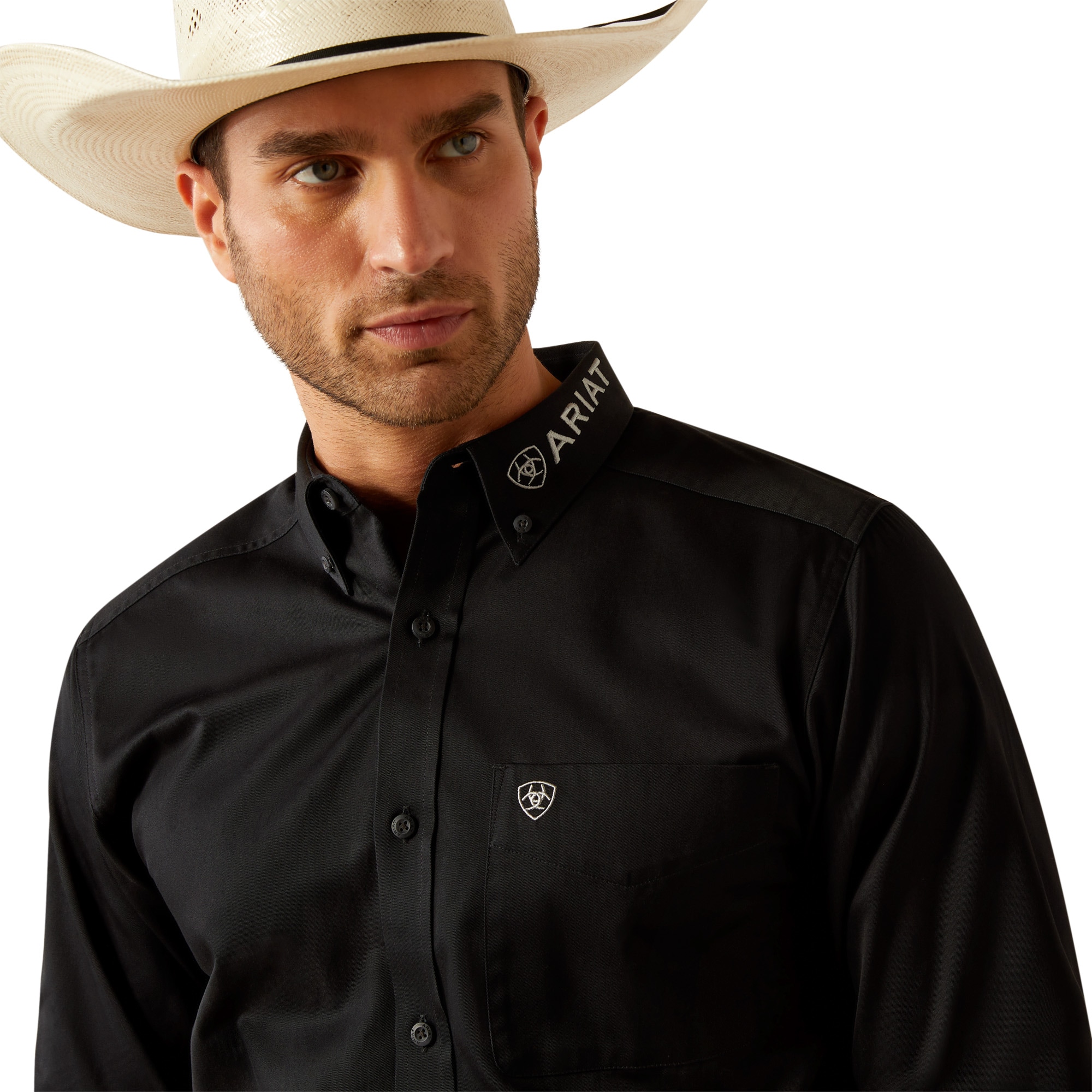 Shirt  Mns Team Logo Twill Fitted ARIAT®